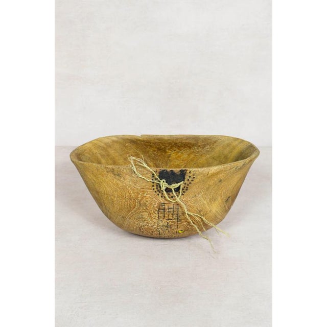 Turkana Bowl in Handcarved Wood For Sale - Image 5 of 5