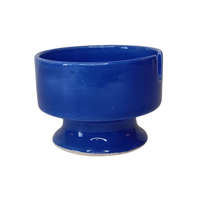Vintage Retro Personal Ashtray Ceramic Blue by Fitz and Floyd Deep Bowl Approximately 2.75" x 2" Lightweight - Weighs...