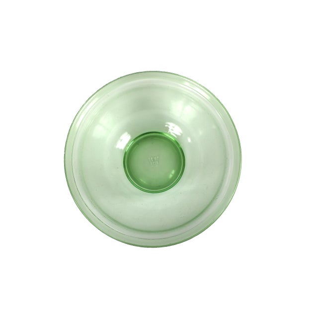 Vintage Uranium Glass Glowing Nesting Bowls by Hazel Atlas - Set of 5 For Sale - Image 11 of 17