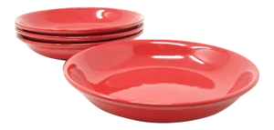 Pagnossin Red Ceramic Italy Bowls - 4 Pieces