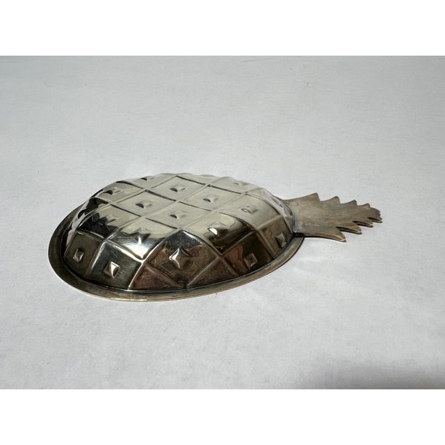 Mid-Century Modern Vintage Tiffany & Co. Sterling Silver Candy Pineapple Dish For Sale - Image 3 of 6