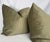 Transitional Kirby Design "Orion III Velvet" in Willow 22" Pillows-a Pair For Sale - Image 3 of 4