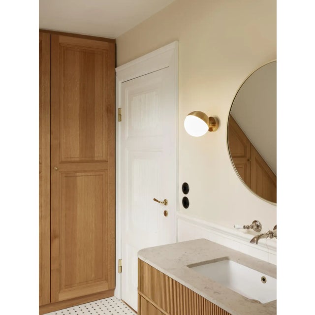 Black Vilhelm Lauritzen 'Vl Studio' Metal and Glass Wall Lamp for Louis Poulsen For Sale - Image 8 of 13