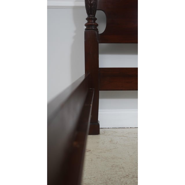 Ethan Allen King Size Georgian Court Cherry Poster Bed For Sale - Image 11 of 18