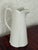 Godinger White Porcelain Fluted Pitcher With Scroll Handle For Sale - Image 6 of 10