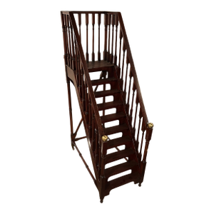 Miniature 20th Century Mahogany Wood Staircase Architectural Model