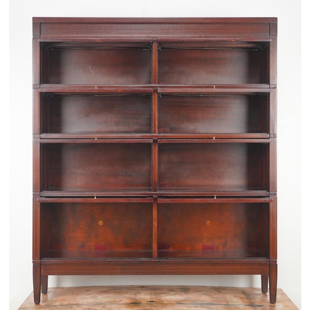 Early 20th Century Early 20th Century Globe-Wernicke Eight Section Oak Barrister Bookcase For Sale - Image 5 of 11