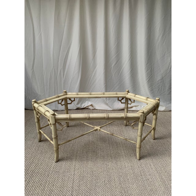 Vintage Thomasville Allegro Faux Bamboo Fretwork Coffee Table Chairish