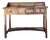 Vintage Woven Rattan and Teak Desk For Sale