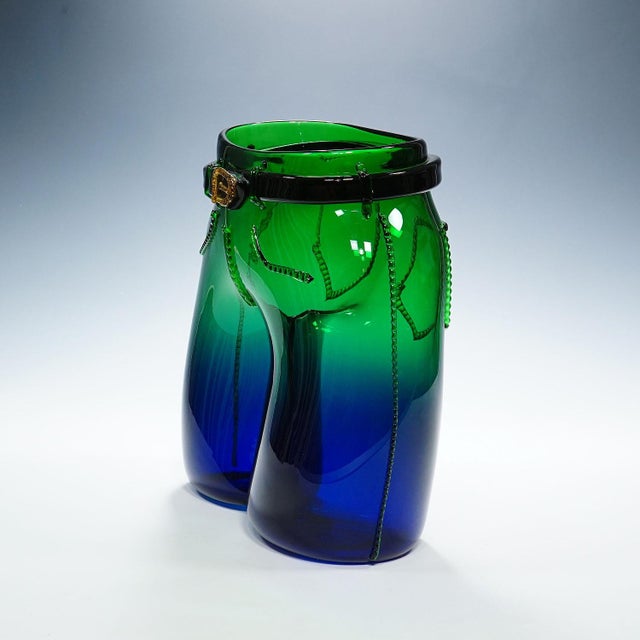 Mid-Century Modern Murano Art Glass Sculpture 'Jeans' by Simone Cenedese 1990s For Sale - Image 3 of 12