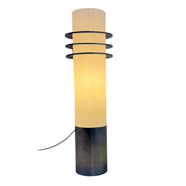 Opaline glass sconce / wall lamp made by the Dutch company Glashütte Limburg and marked as such on the inside. A large...