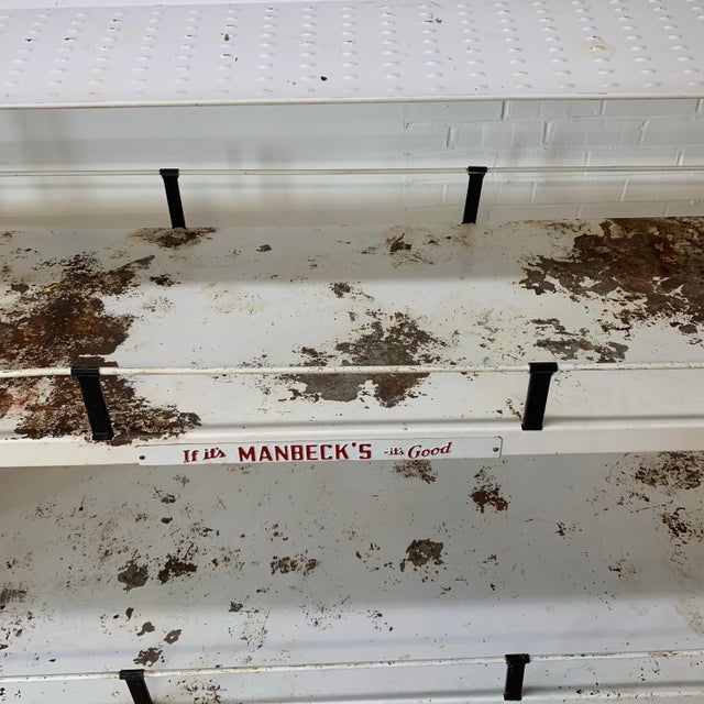 Rare Large Vintage 3 Tiered Manbecks Bakery Hagerstown Bread Retail Display Rack For Sale - Image 4 of 8