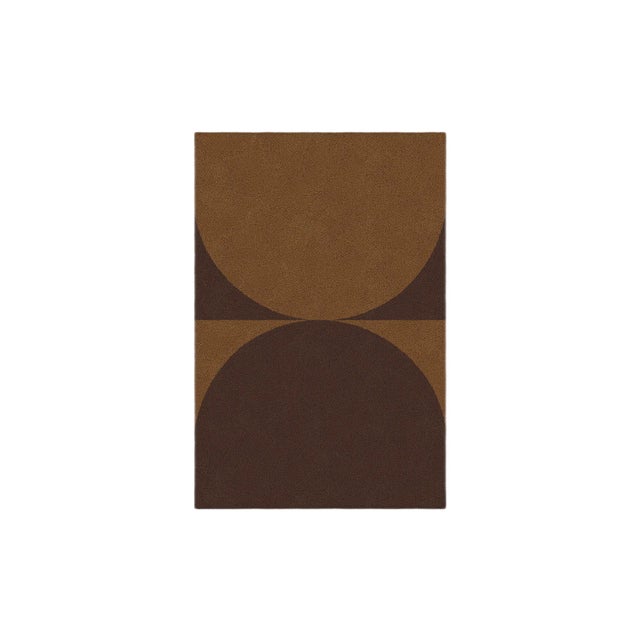 Brown/Chocolate Shape in Rug from Marqqa For Sale