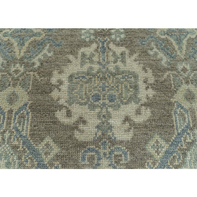Turkish Turkish Oushak Rug 4' x 6'10" #19244 For Sale - Image 3 of 8