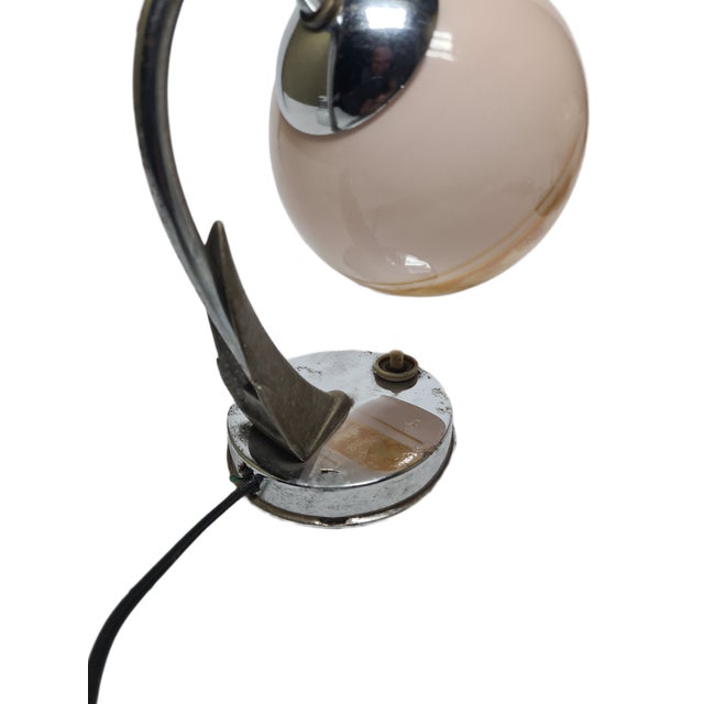 Art Deco Bedside Lamp, Former Czechoslovakia, 1950s For Sale - Image 14 of 18