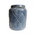 1990s 1990s Blue Ceramic Scalloped Lidded Jar For Sale - Image 5 of 5
