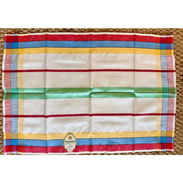 Linen Vintage Large Czech Heavy Cotten Linen Dish Towels, Set of 3 For Sale - Image 8 of 8