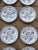 1950s Hand-Painted Weimar Germany Blue & White Oyster Plates | Complete Matched Grandmillenial Collection - Set of 12 For Sale - Image 4 of 12