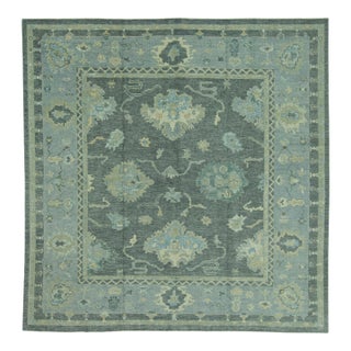 Turkish Oushak Rug 9'11" x 10'1" #19175 For Sale