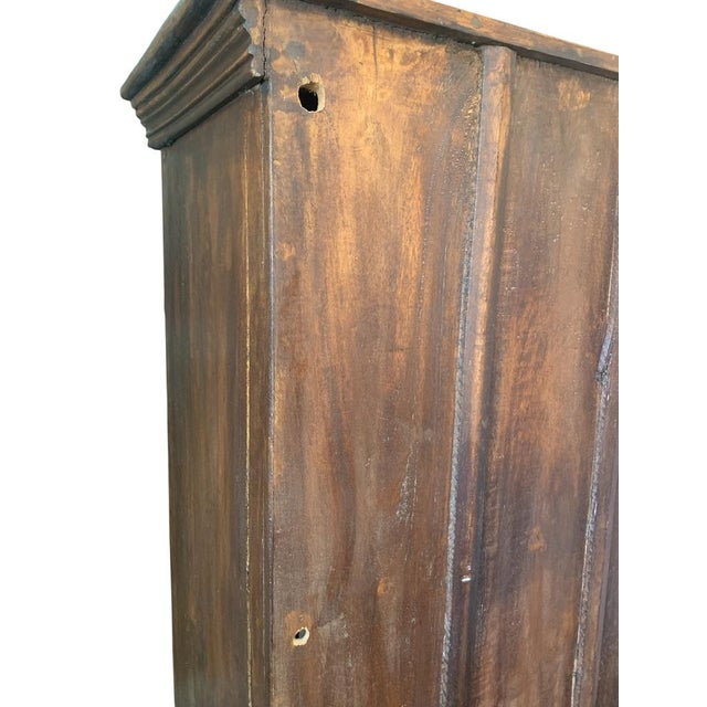 Wood 1940s Teak Spindle Front Bird Cage Storage Cabinet For Sale - Image 7 of 9