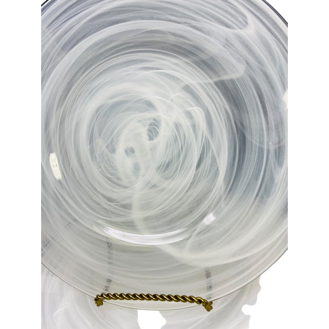 Alabaster 1990s Alabaster Glass Dinner & Salad Plates- Set of 10 For Sale - Image 8 of 9