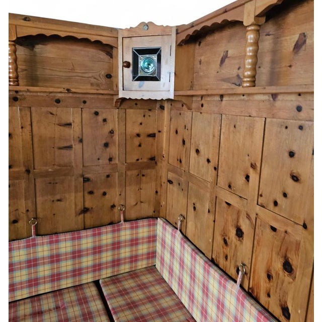 Wood Tiroler Corner Panels and Bench, 1950s For Sale - Image 7 of 18