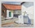 1970s 1970s Village Street Painting by Walt Peters For Sale - Image 5 of 5
