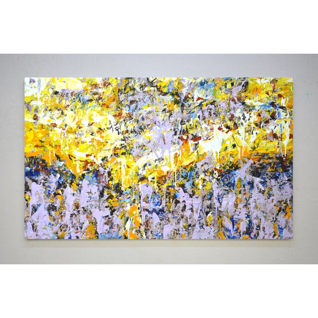 In creating this artwork, I sought to channel raw emotions and unrestrained energy through bold acrylic strokes on canvas....