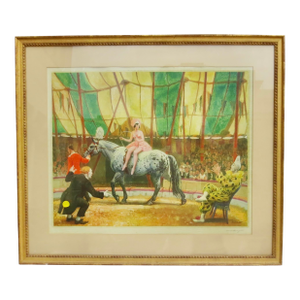Dame Laura Knight Circus Lithograph 1936