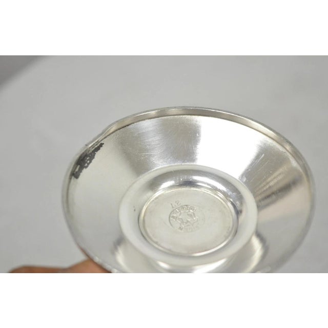 Antique Meriden English Victorian Silver Plated Goblet Cup W/ "H" Monogram For Sale - Image 14 of 16