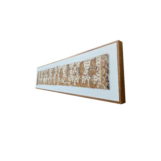 Bali Hindu Textile Framed 'Kamasan' Painting, Indonesia C. 1950 For Sale - Image 10 of 14