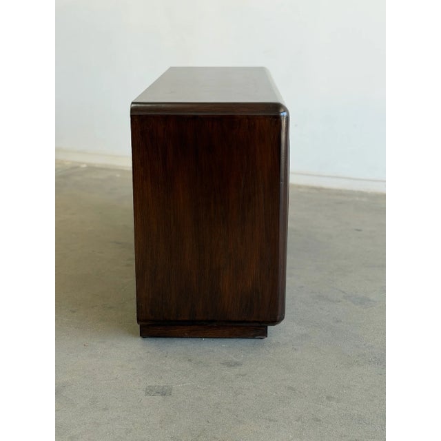 1980s Arched Oak Dresser For Sale In Los Angeles - Image 6 of 11