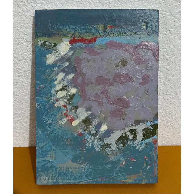 Edward Avedisian, Mod Abstract Expressionist Modernist Oil Painting Edward Avedisian Color Circles For Sale - Image 11 of 13