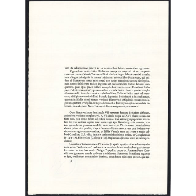 Brown 1967 Salvador Dalí Biblia Sacra Lithograph "Sanctus Hieronymus" (St. Jerome) For Sale - Image 8 of 10