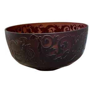 1950s Daum Nancy France Art Glass Bowl