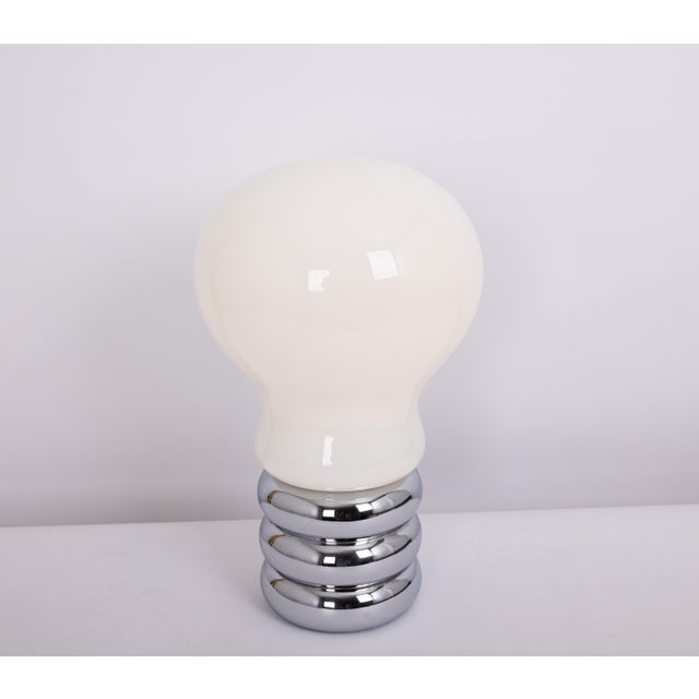 White Mid-Century Modern German Giant Bulb by Ingo Maurer, 1960s For Sale - Image 8 of 12