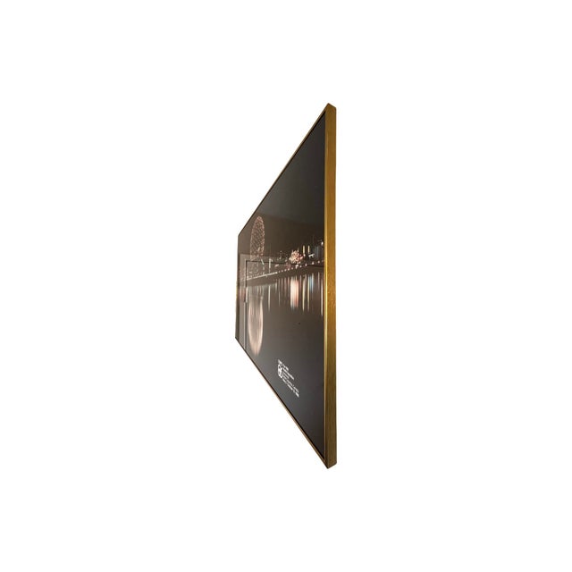 Vintage 1986 Vancouver Canada Expo Framed Poster Postmodern Art Brass 1980s For Sale - Image 4 of 6