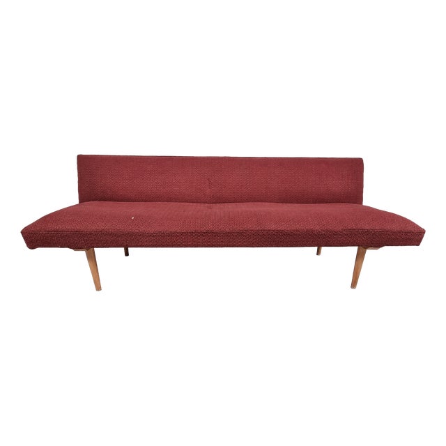 Vintage Brown Fabric Sofa, 1970s For Sale