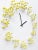 Contemporary Mocapwhite-Yellow Illusionistic Wall Clock by Jan Paul For Sale - Image 3 of 12
