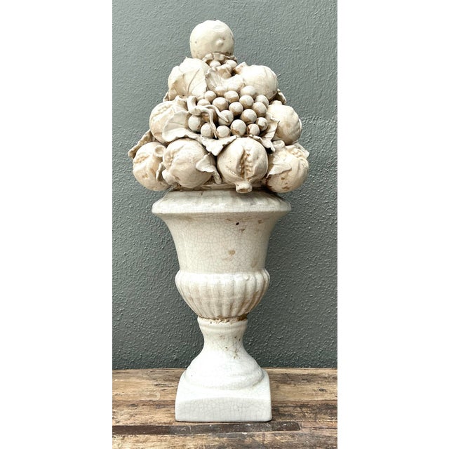 Vintage Italian Glazed Ceramic Topiary For Sale - Image 9 of 12