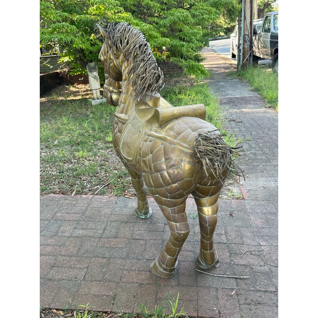 A massive and Rare Horse by famed Mexican Artist Sergio Bustamonte. Birth: Born in 1949 in Culiacán, Sinaloa, Mexico. •...