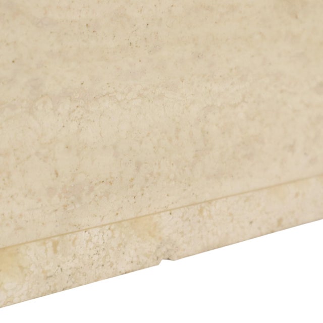 Vintage Travertine Magazine Rack, 1970s For Sale - Image 14 of 18