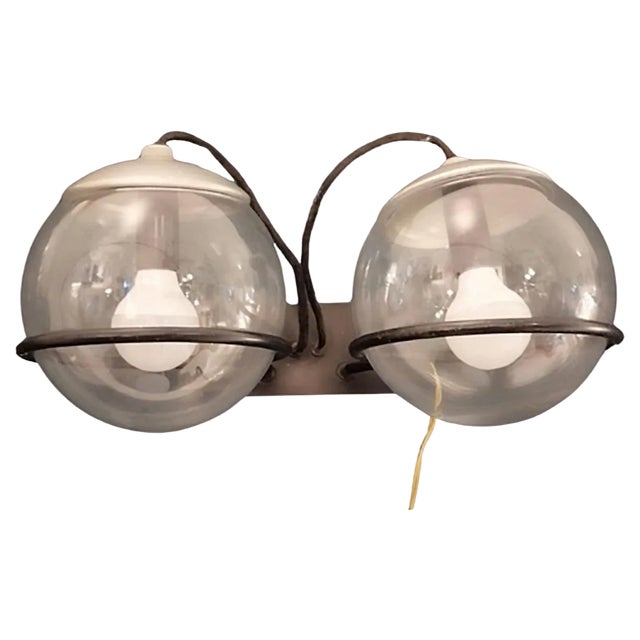 Model 238/2 Wall Lamps attributed to Gino Sarfatti, Italy, 1960s, Set of 2 For Sale