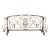 A Long, Wrought Iron French Fireplace Grille With Central Monogram, Circa 1890 For Sale