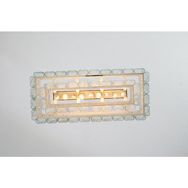 Large Ice Glass Tubes Chandelier from Doria, Germany, 1960s For Sale - Image 10 of 15