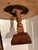 Beautifully crafted milliners vintage hat display stand. Warm finished wood construction withal rounded hat form. Wide...