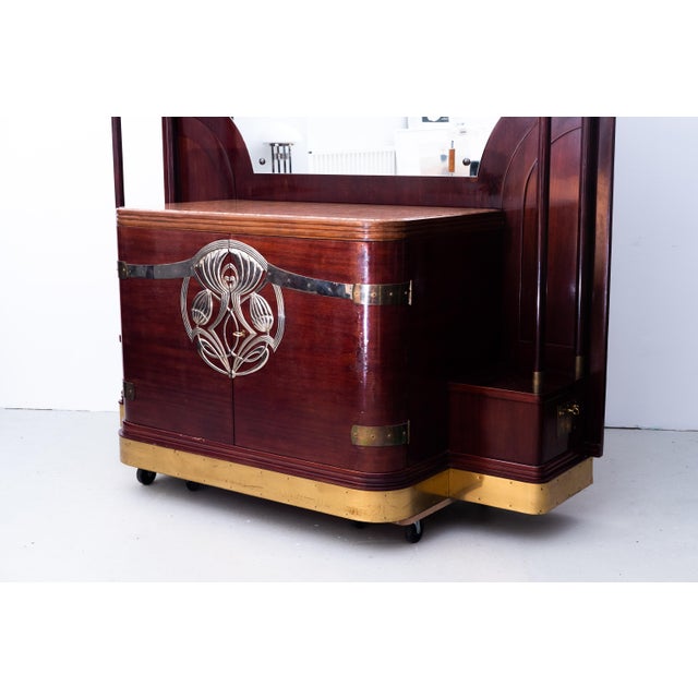 Art Nouveau Mahogany Buffet, 1905 For Sale - Image 13 of 18