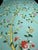 Asian Mint Green Chinoiserie Mural | 5-Panel Hand-Painted Floral & Bird Wallpaper For Sale - Image 3 of 3