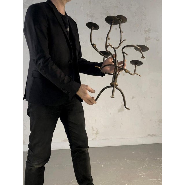 Postmodern Vintage French Brutalist Candleholder, 1990 For Sale - Image 3 of 18