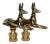 Egyptian Pharaoh Dog Lamp Finials - A Pair For Sale
